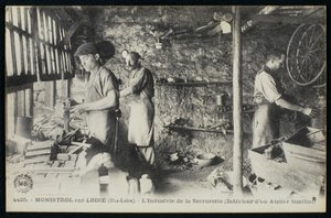 Workshop of Locksmiths in Monistrol sur Loire, Le Puy-en-Velay by French Photographer